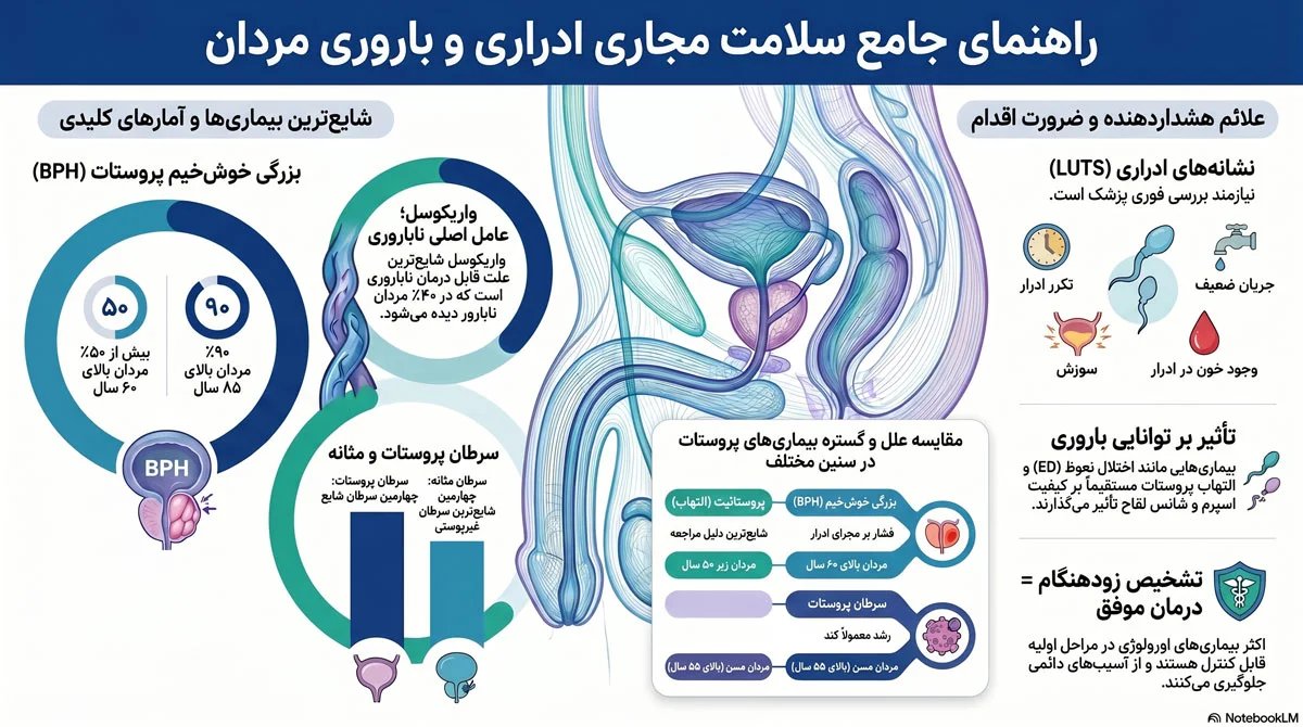انواع بیماری های اورولوژی مردان