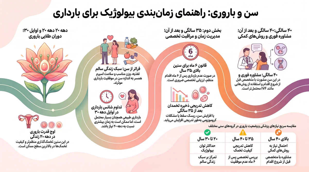 بهترین زمان بارداری بعد از پریود، محاسبه روز تخمکگذاری و پنجره باروری 2 بهترین سن برای بارداری چه زمانی است؟