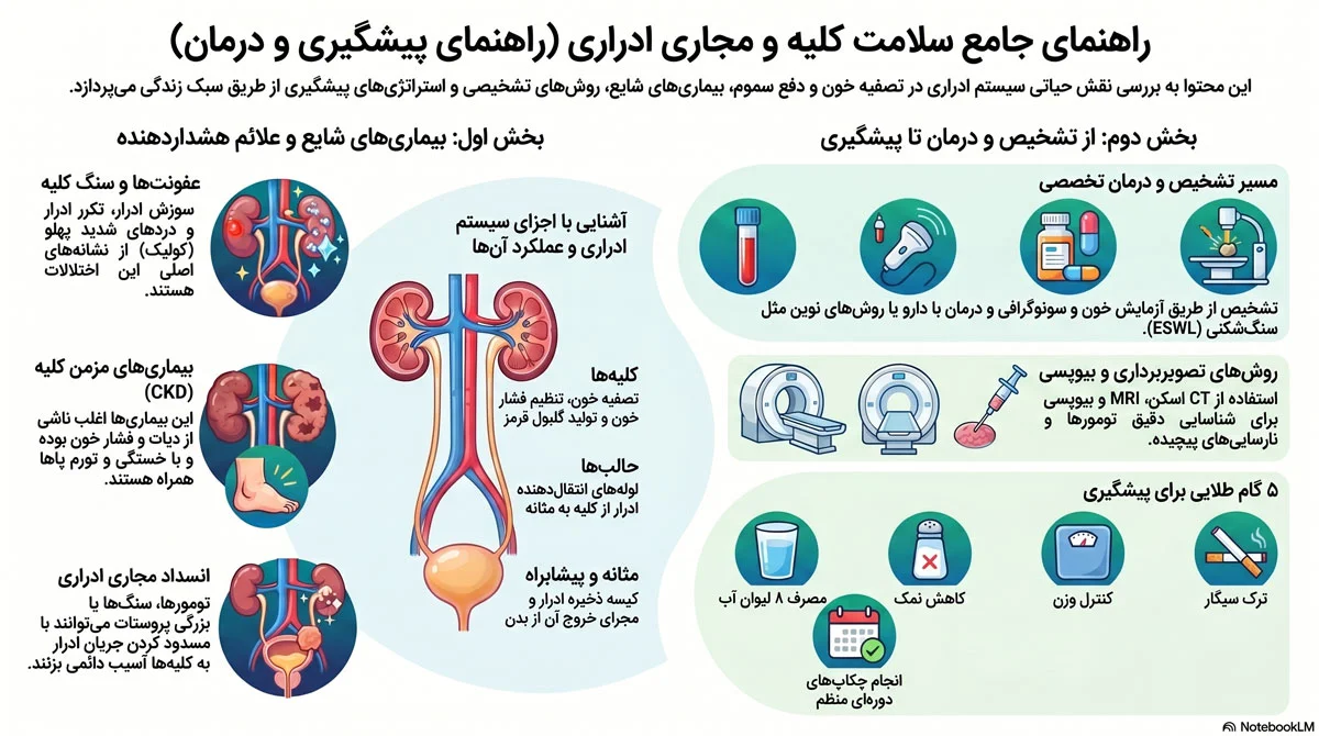 راهنمای درمان بیماریهای کلیه و مجاری ادراری