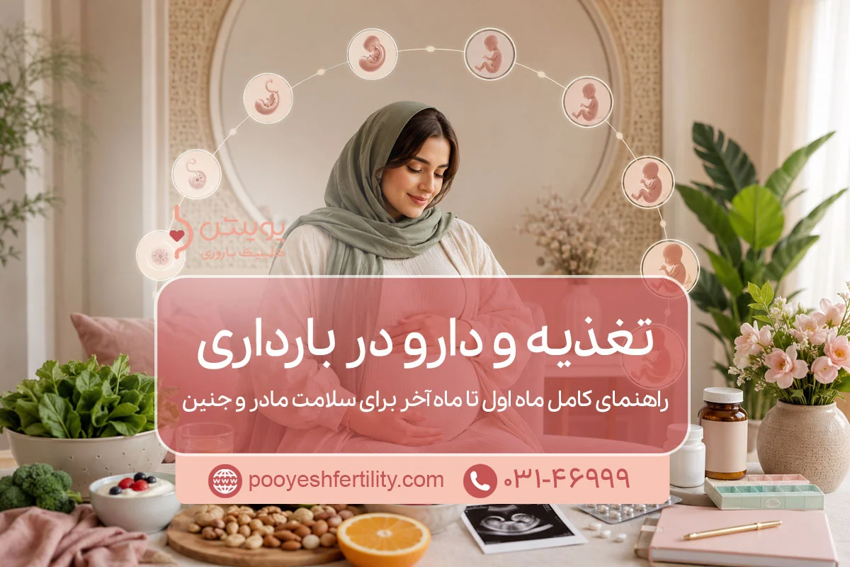 تغذیه و دارو در بارداری، راهنمای کامل ماه اول تا ماه آخر برای سلامت مادر و جنین